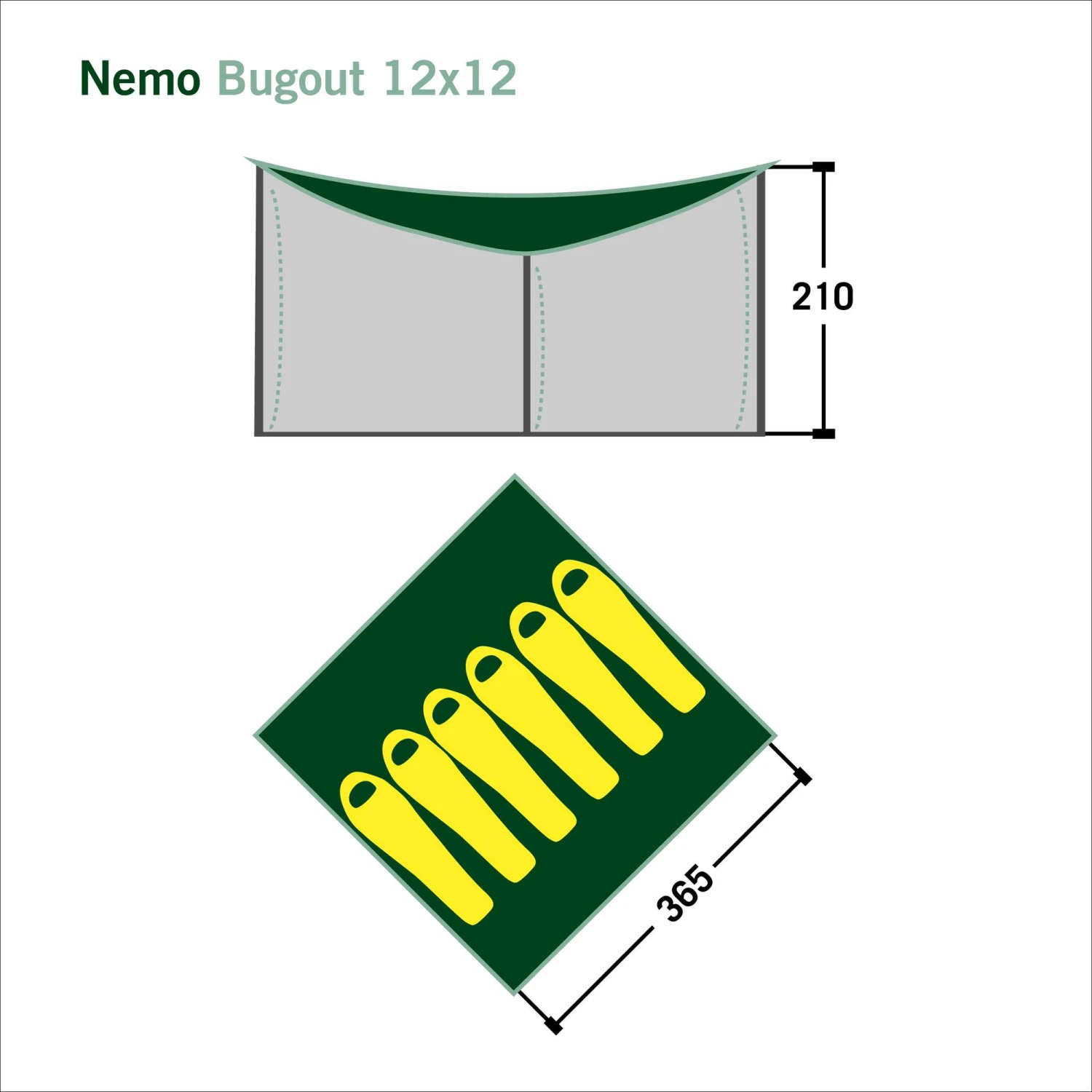 Nemo BUGOUT 12X12 - Tarp 4 Nemo BUGOUT 12X12 - Tarp – Bild 2