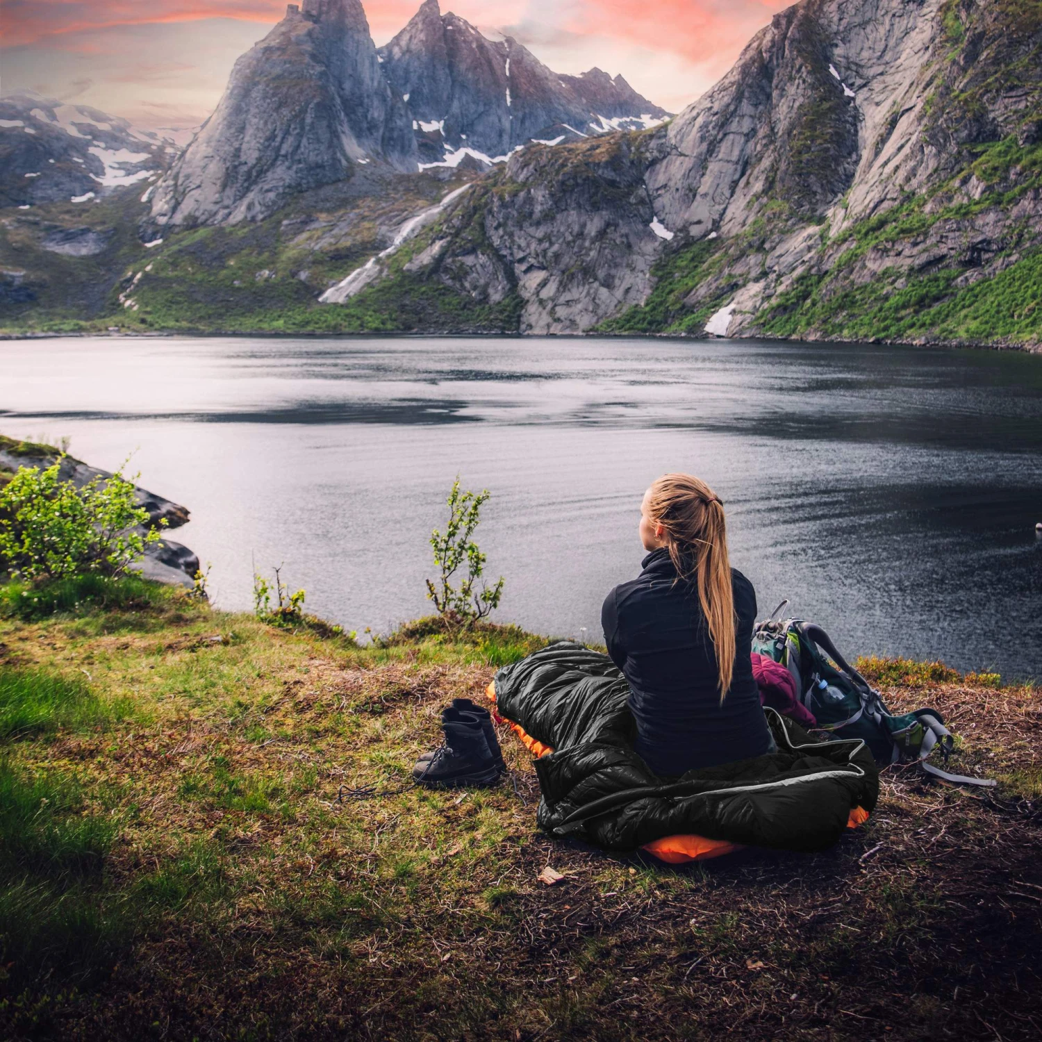 Grüezi Bag BIOPOD DOWNWOOL SUBZERO 185 BLACK EDITION – Bild 18