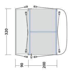 Outwell PARKVILLE 200SA - Busvorzelt -Outdoor-Ausrüstung 5638031663 n parkville 200sa outwell 24