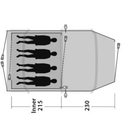 Outwell STARHILL 4A - Familienzelt -Outdoor-Ausrüstung 5638031667 o starhill 4a outwell 24