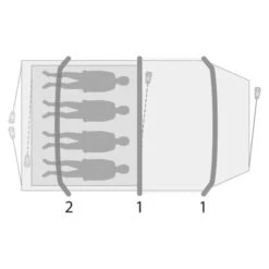Outwell STARHILL 4A - Familienzelt -Outdoor-Ausrüstung 5638031667 q starhill 4a outwell 24