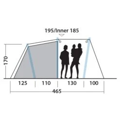 Outwell STARHILL 4A - Familienzelt -Outdoor-Ausrüstung 5638031667 r starhill 4a outwell 24