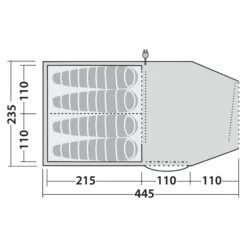 Robens DOUBLE DREAMER 4 - Tunnelzelt -Outdoor-Ausrüstung 5638032235 eomaksk double dreamer 4 robens 24